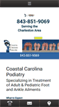 Mobile Screenshot of coastalcarolinapodiatry.com